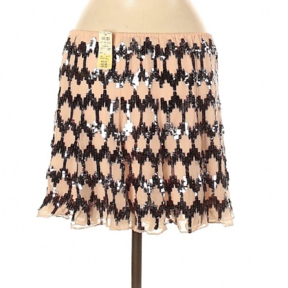 Elizabeth and James Pink Sequined Edith mini skirt - Picture 2 of 8